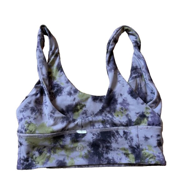 Lululemon Align Reversible Bra Radial Tie Dye Mauve Grey Multi Womens 4 - Picture 5 of 8